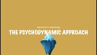 ALevel Psychology AQA The Psychodynamic Approach [upl. by Anyrb]