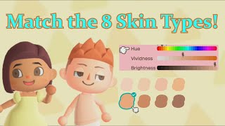 Skin Color Guide  Hues and Settings  Animal Crossing New Horizons [upl. by Naeruat]