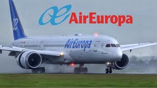 Air Europa Boeing 7879 Dreamliner Business Class Amsterdam To Madrid [upl. by Clapper]