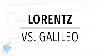 Lorentz Transformations VS Galilean Transformations  Special Relativity [upl. by Gala]