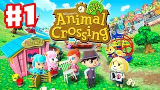 Animal Crossing New Leaf  Gameplay Walkthrough Part 1  Day 1  Im the New Mayor Nintendo 3DS [upl. by Leary]