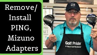 How to remove and install an golf club shaft adapter [upl. by Llener879]