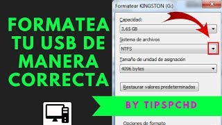 COMO FORMATEAR CORRECTAMENTE TU USB 2024 [upl. by Pierrepont]