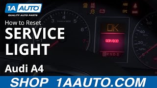 How to Reset Service Light 0409 Audi A4 [upl. by Gilberto]