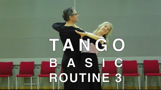 How to Dance Tango  Basic Routine 3 [upl. by Adnilak]