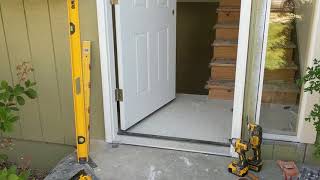 Jeld Wen Front Door Installation  Really crappy products and craftsmanship PART 1 [upl. by Akel]