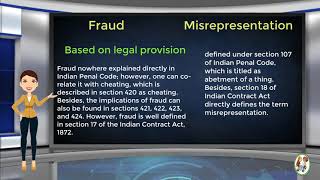 What is Difference Between Fraud amp Misrepresentation [upl. by Amairam]