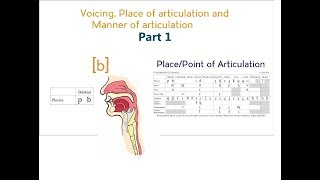 Voicing Place amp Manner of Articulation  Part 1 [upl. by Greeson837]