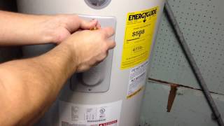 How To Reset The Reset Button On a Electric Hot Water Heater Pretty Easy [upl. by Idleman]