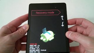 Nexus 7 Hard Factory Reset Fastboot Bootloader Recovery Mode [upl. by Letha]