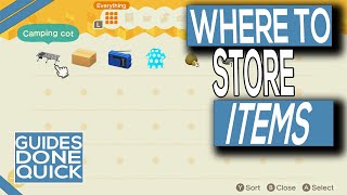 How To Store Items In Animal Crossing New Horizons [upl. by Lajet]