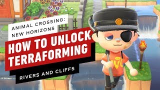 Animal Crossing New Horizons  How to Unlock Terraforming Island Designer Permits [upl. by Ancel]