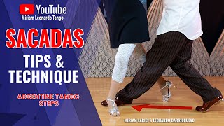 TANGO STEPS How to do quotSacadasquot  Tips and Technique [upl. by Alak459]