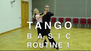 How to Dance Tango  Basic Routine 1 [upl. by Asinet]