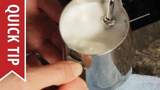 How to AutoFroth Milk for Lattes [upl. by Etnoel]