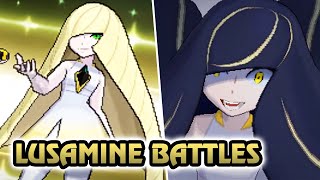 Pokémon Sun amp Moon  All Lusamine Battle HQ [upl. by Jahdiel]