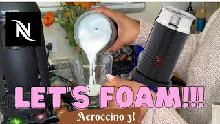 How To Foam Milk With Aeroccino 3 Make Coffee With Foam Tips amp Tricks  Easy Foamed Latte Recipe [upl. by Nibaj641]