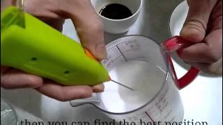 How To Make Latte Art with Mini Milk Frother [upl. by Magdala]