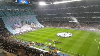 Real Madrid 31 PSG • UEFA Champions League anthem  himno • Estadio Santiago Bernabéu [upl. by Madian]