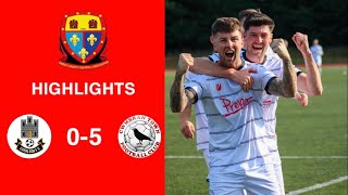 Caerleon 05 Cwmbrân Town  Gwent FA Senior cup  Quarter final highlights [upl. by Ela236]