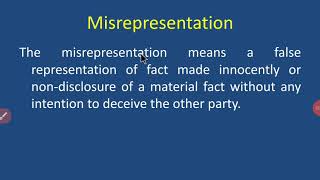 Misrepresentation [upl. by Taft]