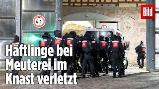 Gefängnismeuterei Polizei stürmt Knast in Thüringen  JVA Untermaßfeld [upl. by Demaggio]